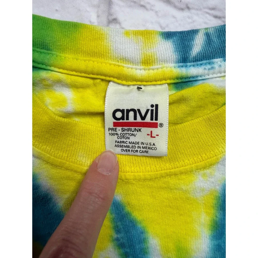 Vintage 2000 Ocean City MD Senior Week Tie Dye Long Sleeve Shirt Anvil XL Y2k